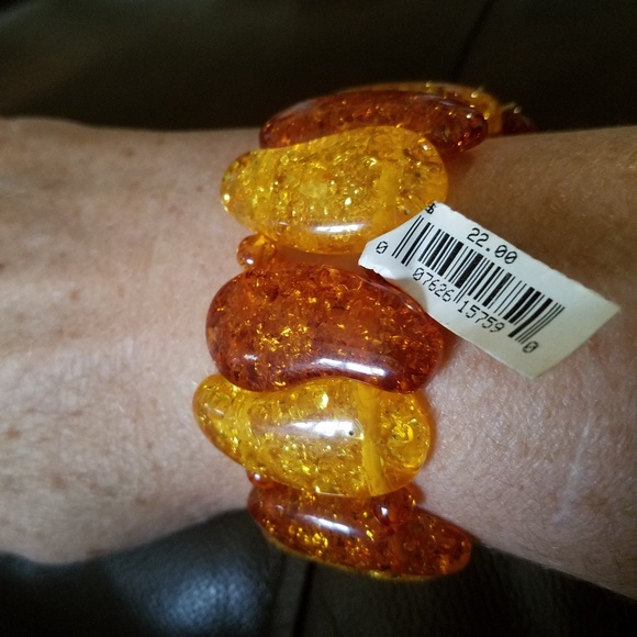 Jewelry - Orange and Gold Bracelet